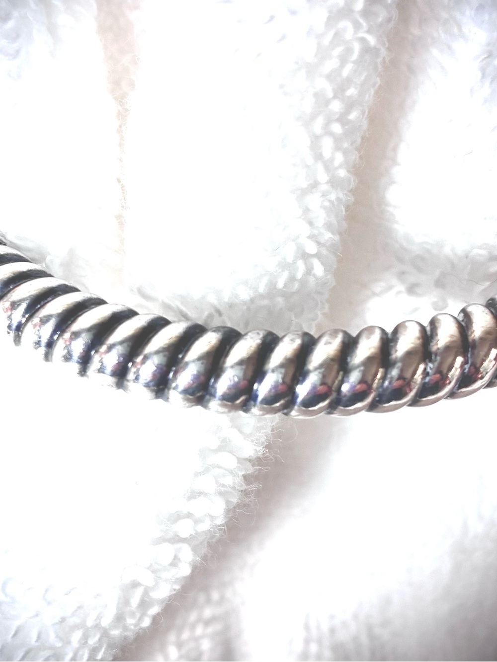 Silpada Twisted Rope Sterling Silver Bangle Bracelet